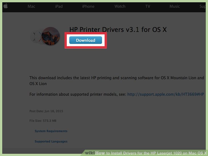 Hp laserjet 1020 driver free download mac os x update